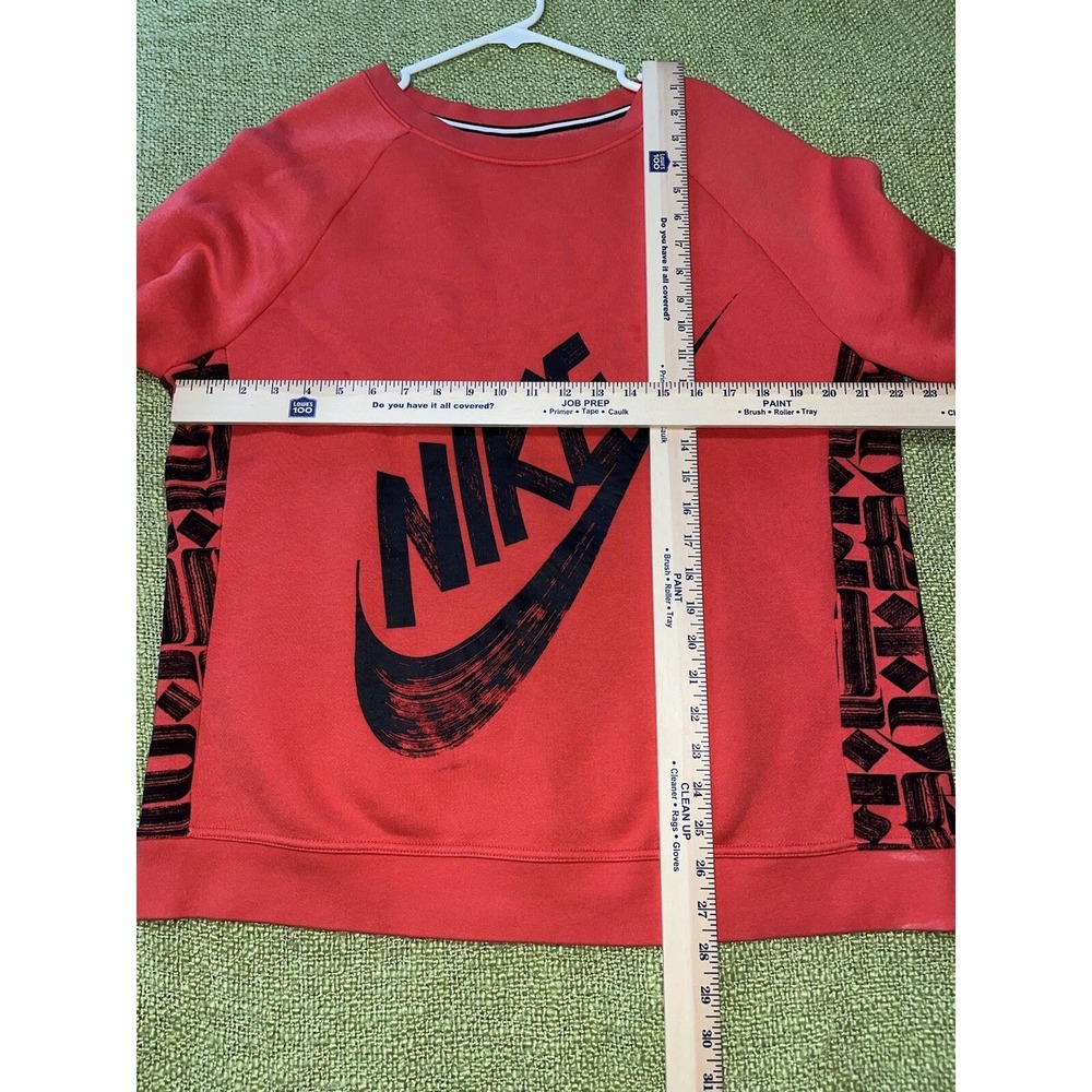 NIKE X ROSTARR RALLY CREW SWEATSHIRT WOMEN SIZE XL COLOR BLACK AND RED - Picture 5 of 5